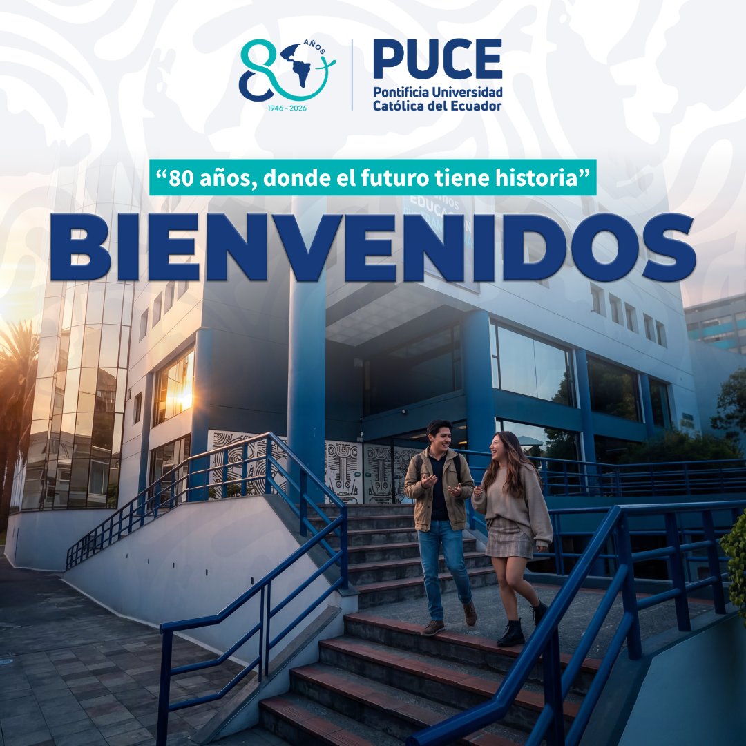 PUCE_Ecuador's tweet photo. 🎒✨ ¡Volvimos a encontrarnos!

El campus se llena otra vez de risas, amigos, nuevas historias y sueños por cumplir. 💙📚
Un nuevo semestre comienza y estamos listos para vivirlo juntos. 🚀

¡Bienvenidos a la PUCE! 🫶🎓
Que este semestre venga con grandes aprendizajes, nuevas experiencias y muchos momentos para recordar. ✨
