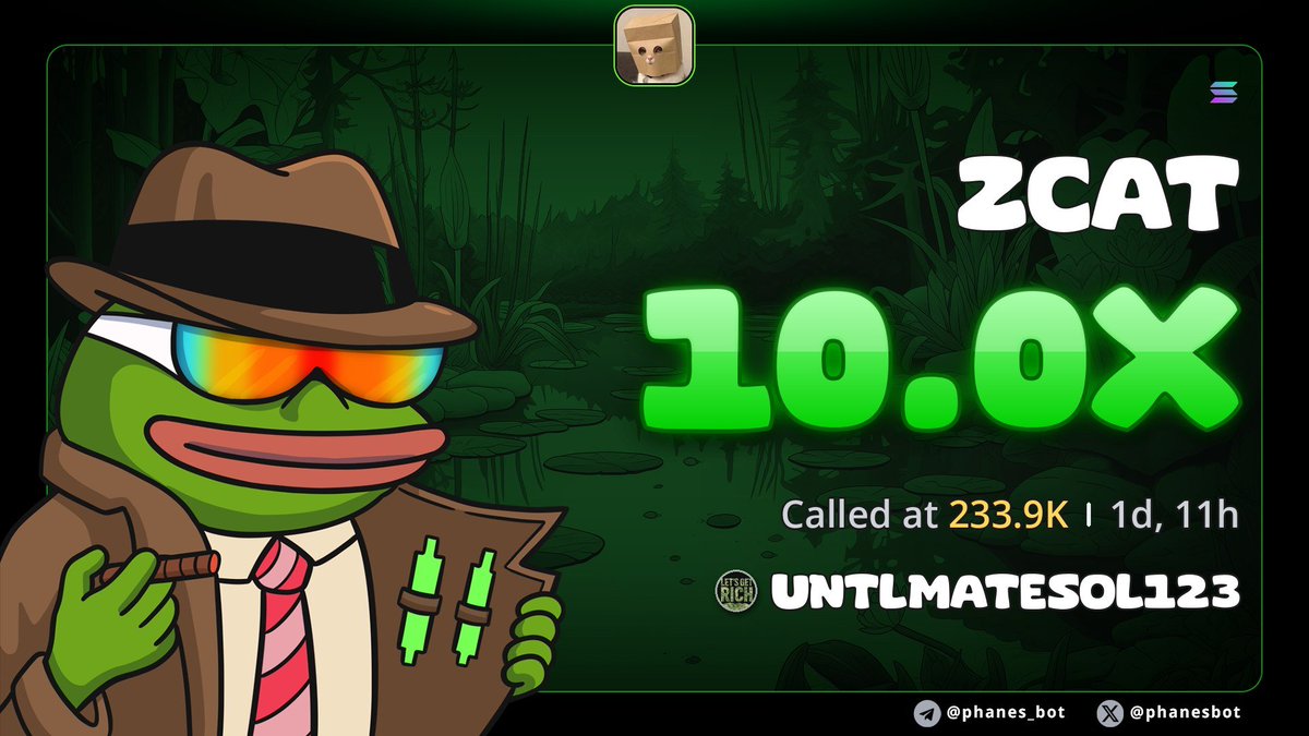 Untlmates's tweet photo. Aggressive 10x up on $ZCAT 🤩🤩
To the moon we go guys 🚀🚀💥

Big green candles 🤑🤑
Dm: https://t.co/g2HE6vxqOG let’s multiply those bags 💰💰 https://t.co/Dtlmx3X9s1