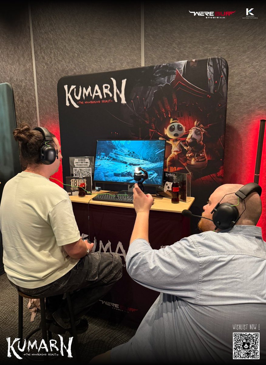werebuffstudio's tweet photo. Highlights from #Gamescom2026
A huge thank you to everyone who dropped by to visit Kumarn at the Indie Arena Booth!
Don't forget to support #KumarnTheWanderingSpirit by wishlist on Steam and Epic Games Store!
#WiredProductions
#KumarnGame
#werebuffstudio #เกมกุมาร https://t.co/ONVeFTr2Za