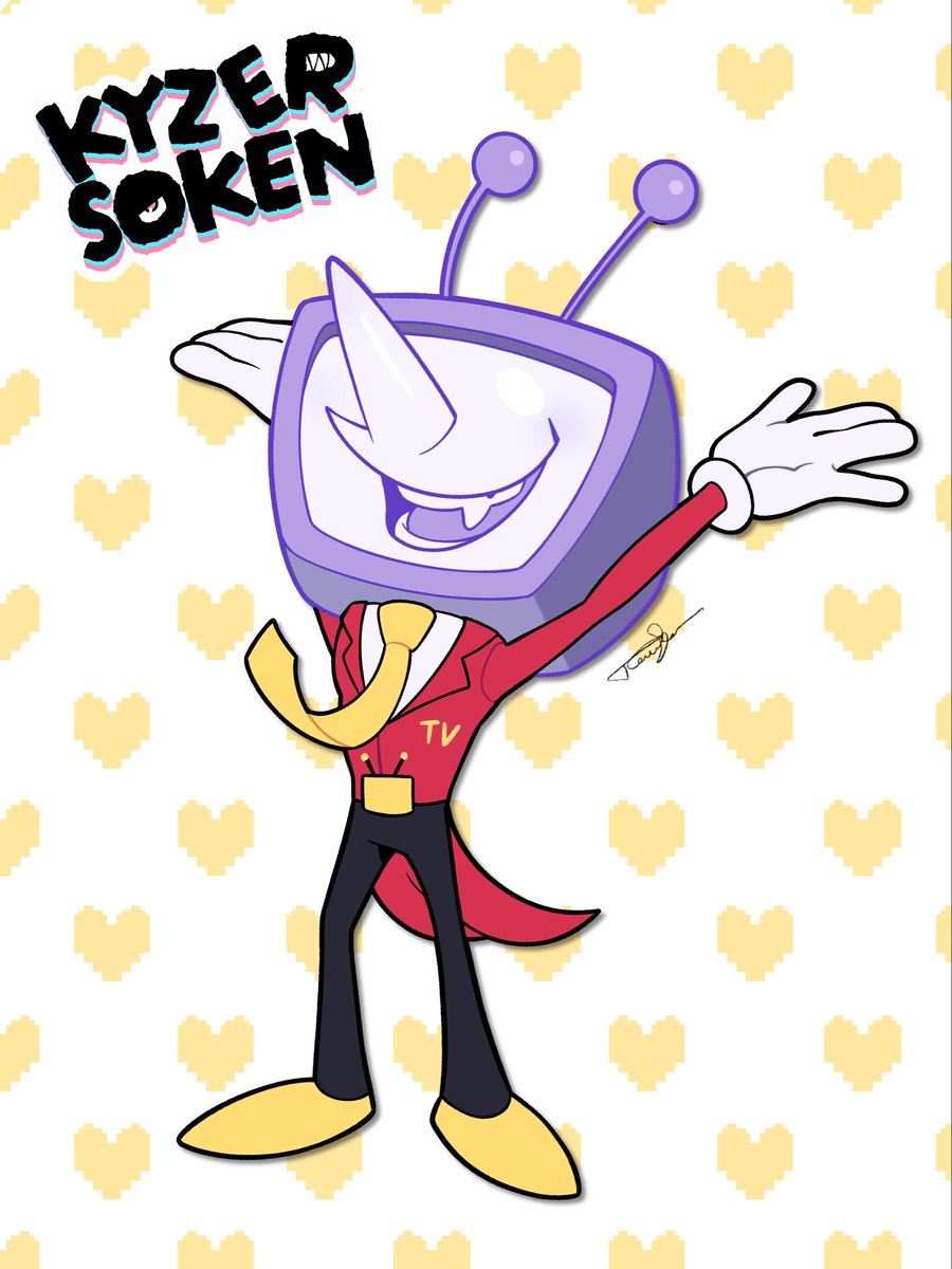 KyzerSoken's tweet photo. And now for the second sticker, this time around delving into the world of Deltarune (this will be a recurring theme haha).

It’s Tenna! Your loveable darkner host!

#Deltarune #deltarunefanart #deltarunechapter3 #tenna #mrtenna #fanart https://t.co/uRJOsOuW2t