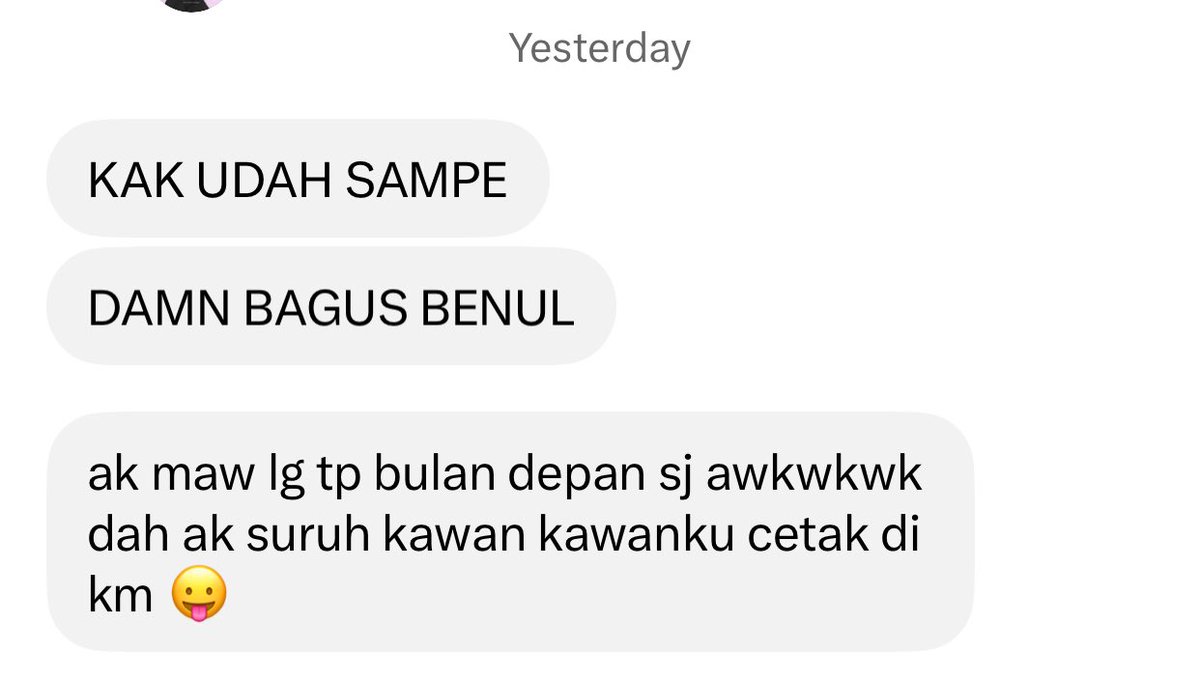 lovebeyondholic's tweet photo. sesekali upload testi pin π
makasih semua yang udah cetak pin di #warunksara π https://t.co/KOZeRxfYww
