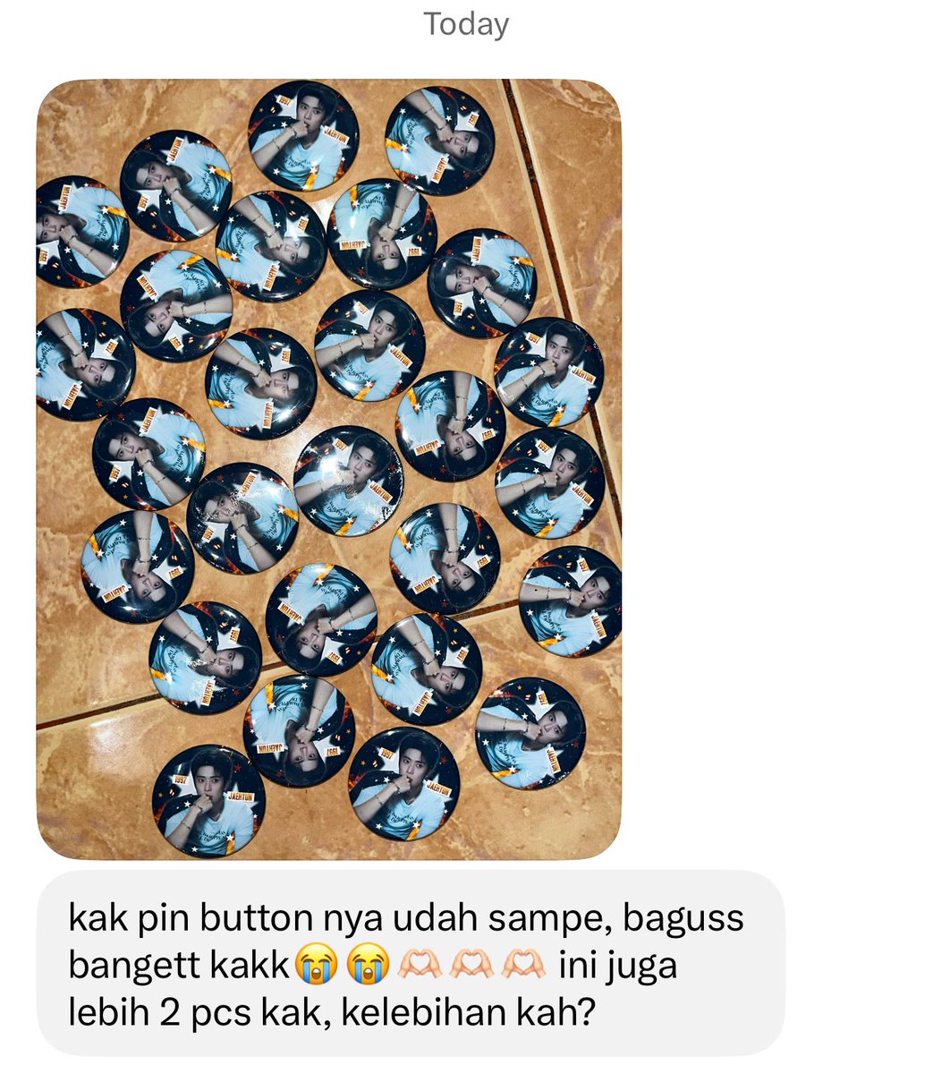 lovebeyondholic's tweet photo. sesekali upload testi pin π
makasih semua yang udah cetak pin di #warunksara π https://t.co/KOZeRxfYww