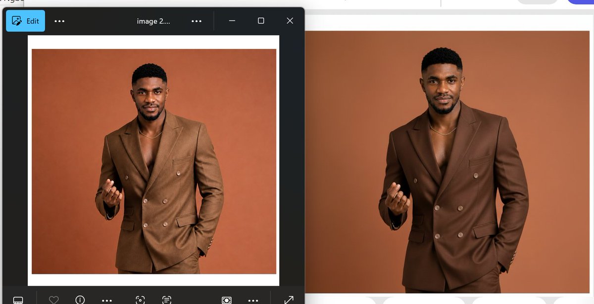 patwickmade's tweet photo. spot the difference between the two images🫥🧐 And also identify the image that feels more real🤗 https://t.co/5VAtPfRlOT