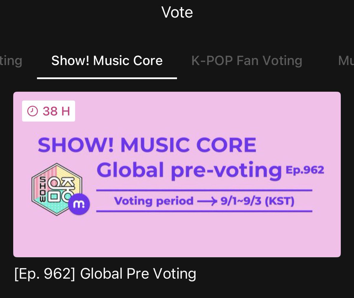 paployypat's tweet photo. 🚨Pre-vote Show! Music Core เปิดโหวตแล้วนะคะ‼️
🗳️ปิดโหวต 03.09 (10.00🇹🇭)
โหวตร่วมกันกับ Muniverse ค่ะ
✅Mubeat
✨  3 Heart Beats = 1 โหวต
✨ เหลือไว้ 150 Heart Beats เพื่อแลกตั๋วในการโหวตรายการสดด้วยนะคะ
⛓️‍💥 https://t.co/mOWyPZjA6A

‼️2 แอปนี้เราต้องชนะเท่านั้น เพราะงั้น มาช่วยกันคั้บ‼️

#ใครๆก็โหวต127 #เฉิดฉายสไตล์บลิงงี่
#NCT127  #BLINGY