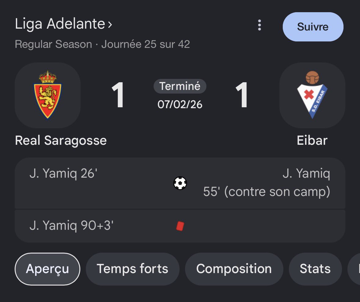 MountakhabFoot's tweet photo. 😂🇲🇦 𝗝𝗘 𝗦𝗔𝗜𝗦 𝗣𝗔𝗦 𝗦𝗜 𝗢𝗡 𝗦𝗘 𝗥𝗘𝗡𝗗 𝗖𝗢𝗠𝗣𝗧𝗘… 𝗠𝗔𝗜𝗦 𝗖𝗘 𝗠𝗔𝗧𝗖𝗛 𝗔 𝗩𝗥𝗔𝗜𝗠𝗘𝗡𝗧 𝗘𝗫𝗜𝗦𝗧𝗘́.

𝗝𝗔𝗪𝗔𝗗 𝗬𝗔𝗠𝗜𝗤 𝗔 𝗧𝗢𝗨𝗧 𝗙𝗔𝗜𝗧 𝗗𝗔𝗡𝗦 𝗟𝗘 𝗠𝗘̂𝗠𝗘 𝗠𝗔𝗧𝗖𝗛. 🧌 https://t.co/3EFWY1Je6p
