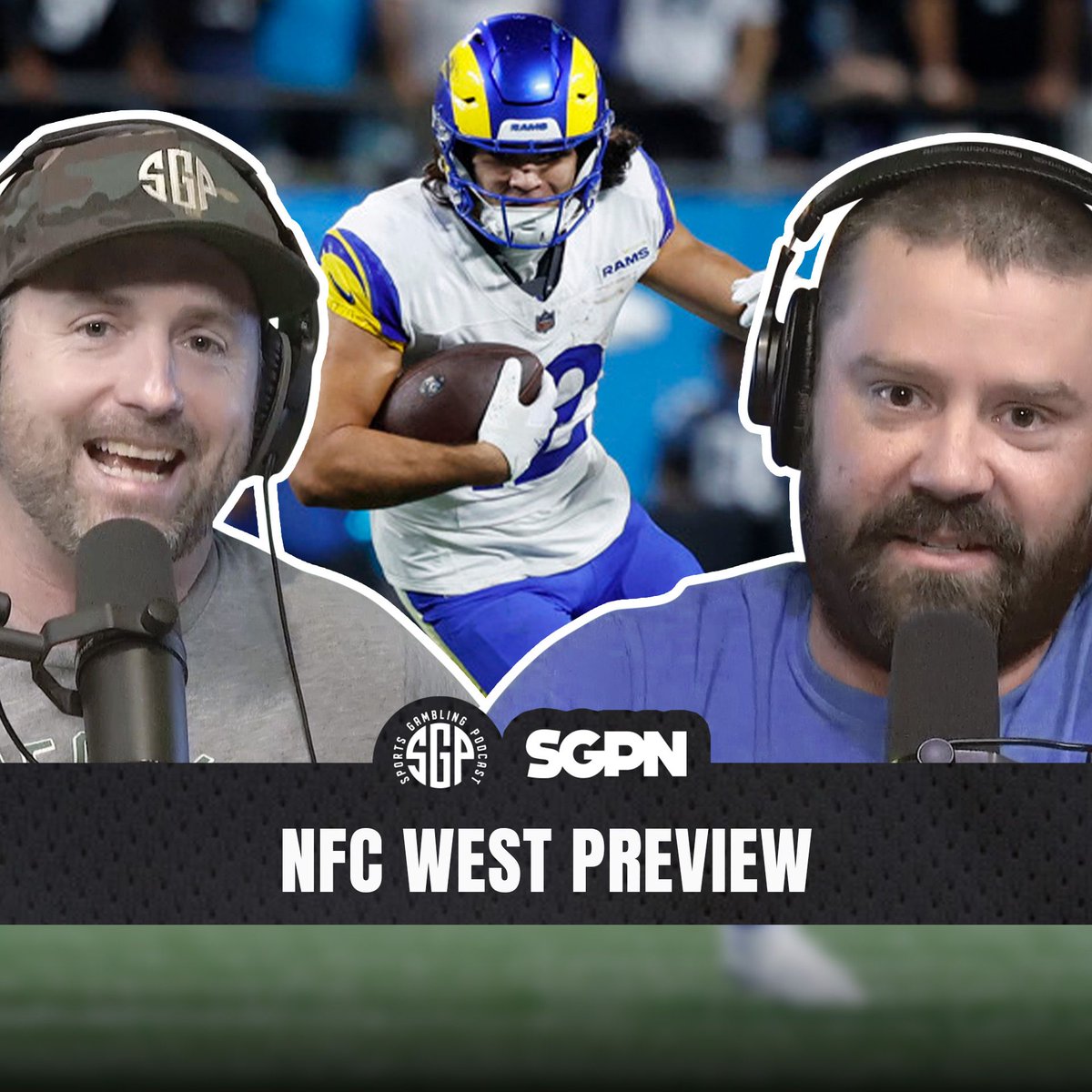 GamblingPodcast's tweet photo. NFC West Preview (Ep. 2670)

🗣️ w/ @SeanTGreen, @KramerCentric

🎧 https://t.co/9HftuM66NM
📺 https://t.co/rpPHAAeezD https://t.co/0iOZJhZ1ae
