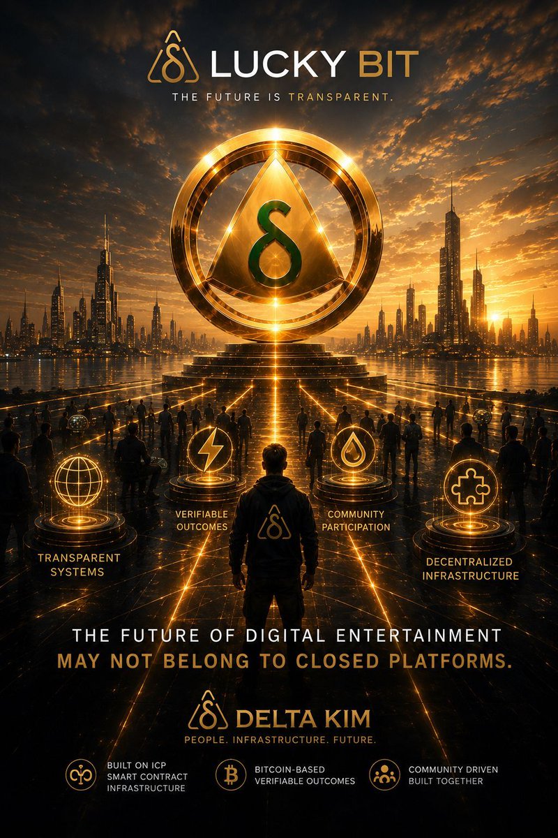 TheDeltaGlobal's tweet photo. The future of digital entertainment may not belong to closed platforms.
It may belong to:
🌍 transparent systems
⚡ verifiable outcomes
💧 community participation
🧩 decentralized infrastructure
That’s part of what makes projects like Lucky Bit interesting to watch.
#LuckyBit #BlockchainGaming #Bitcoin #Web3 #DeltaKim