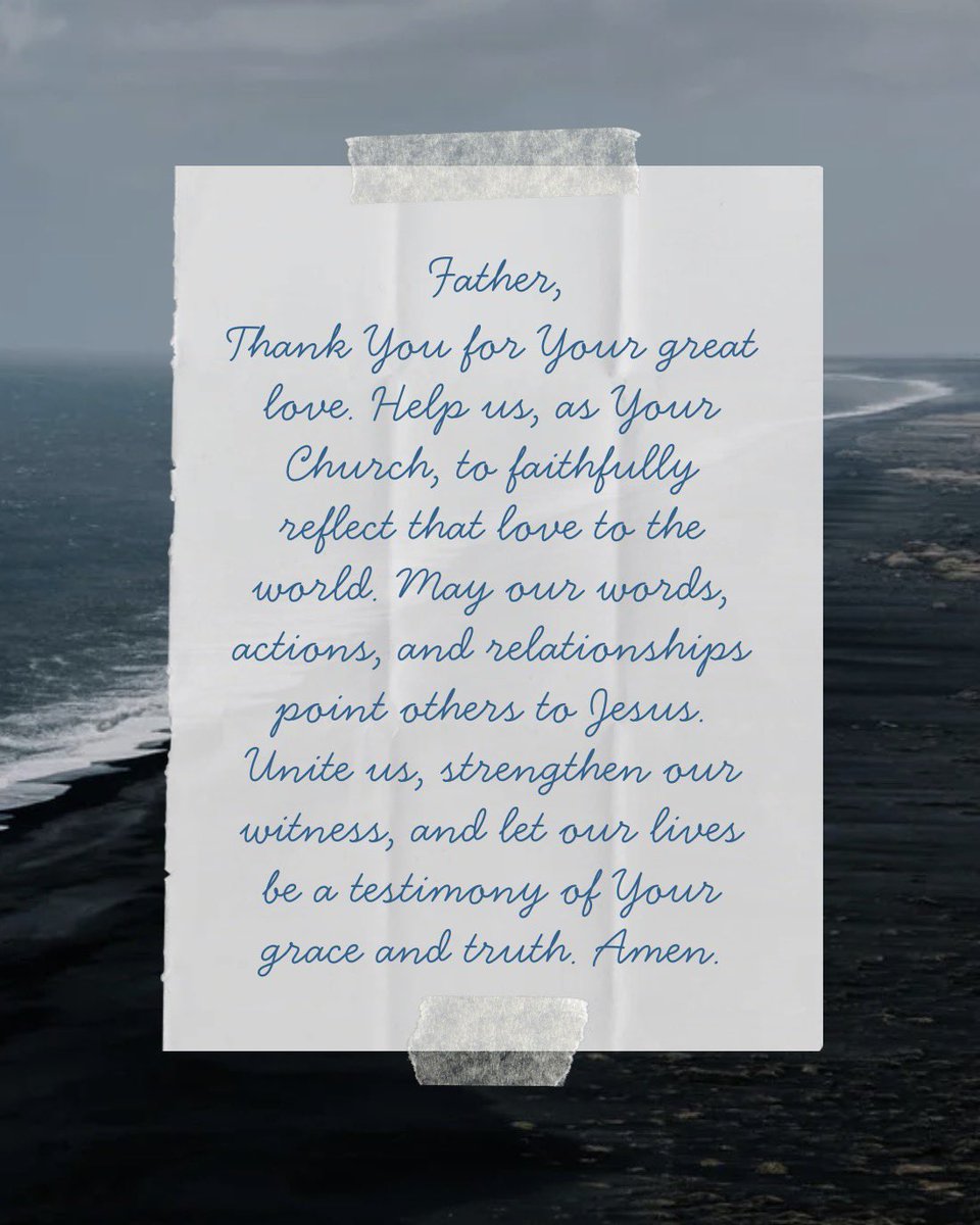 _kingdomthreads's tweet photo. What does the world see when it looks at the Church?
The Church is called to be a living demonstration of God’s love. ❤️
May our words, actions, compassion, forgiveness, and unity point people to Jesus. Our testimony matters.
#TheChurch #GodsLove #BeTheLight #ChristianLiving https://t.co/iHopce05Cm