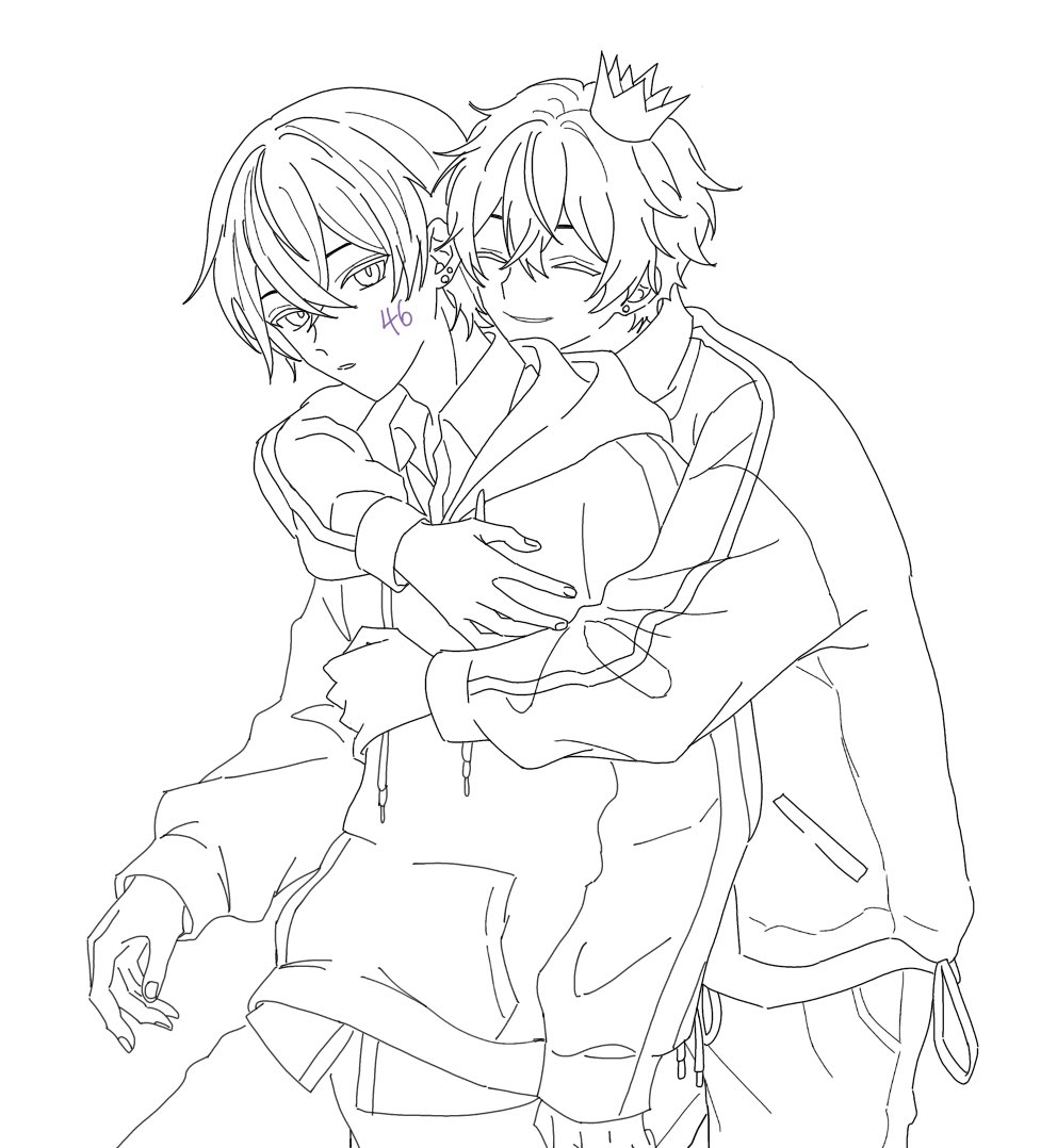 Carrot_01417's tweet photo. #閣下の肖像画　#しろせんせ絵
尊い。色塗りまた今度 https://t.co/rd7SUAOIXN