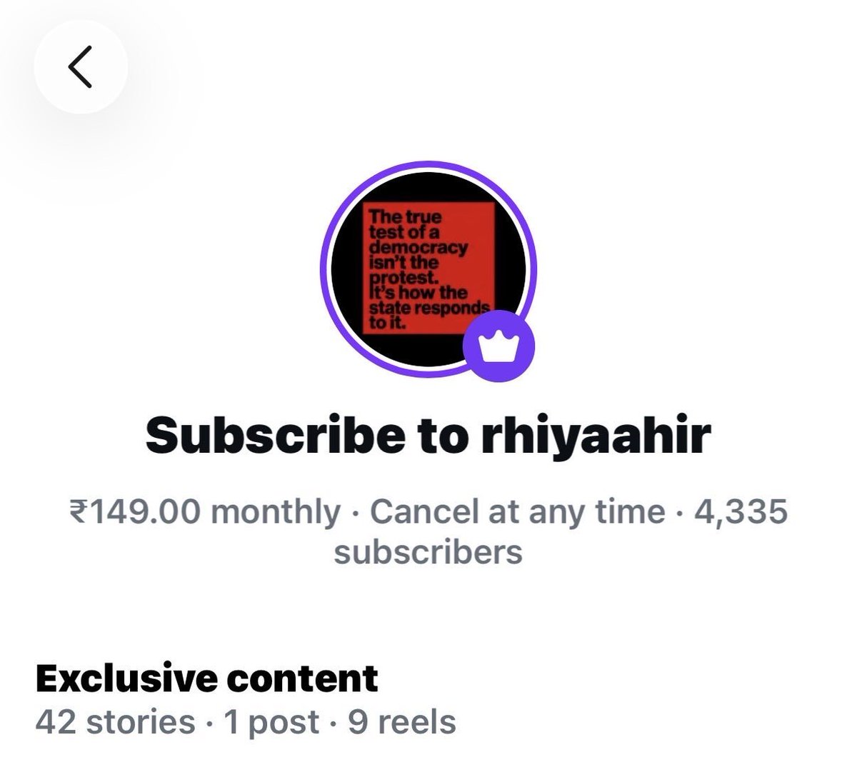 VtheThinker's tweet photo. She's Rhiya Ahir👇🏻

4,335 subscribers × ₹149 = roughly ₹6.45 lakh monthly💀

She’s making around ₹6.5 lakh by selling exclusive content on Instagram and 4,335 people actually paid for it. 😂

She’s entering #BiggBoss20. Better keep quiet, because if she starts talking, she might become the next Priyanka Jagga. The resemblance is already there. 😭

What a world🤦🏻‍♂️