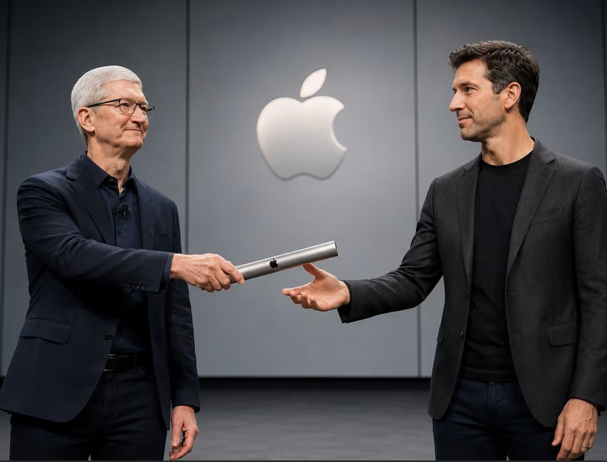 Naija_PR's tweet photo. Apple’s Tim Cook has moved to executive chairman after 15 years as chief executive, with hardware chief John Ternus taking over as CEO. https://t.co/VCy5RtcdcW