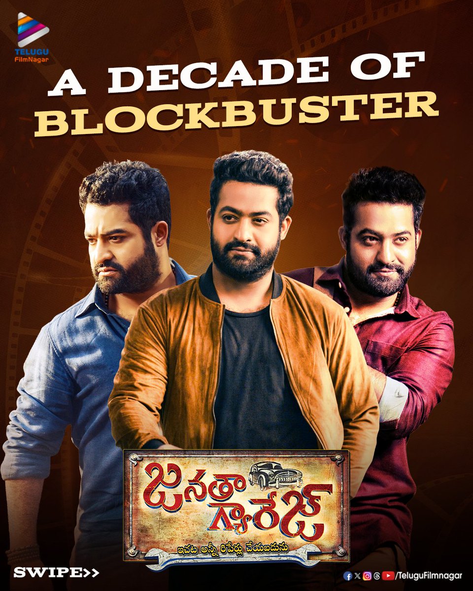 telugufilmnagar's tweet photo. A decade of blockbuster #JanathaGarage 🔥
Reliving #NTR’s powerful dialogues that made this film unforgettable 💥
#10YearsOfJanathaGarage #DecadeOfJanathaGarage #TeluguFilmNagar https://t.co/PeCbr9vyxU