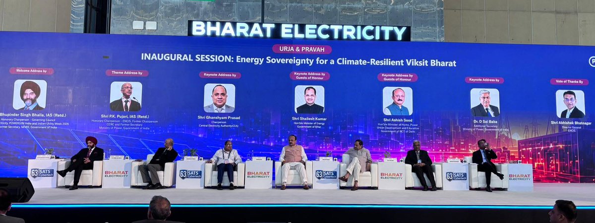 EnergyBihar's tweet photo. बिहार ऊर्जा विभाग, नई दिल्ली के यशोभूमि, IICC, द्वारका में आयोजित Bharat Electricity | PowerGen India में फोकस स्टेट के रूप में भाग ले रहा है।(1/2)
@samrat4bjp 
@KumarBulo
@nawal_ias
@IPRDBihar
#smartmetering #solarenergy #renewableenergy #BharatElectricity2026 #PowerGenIndia https://t.co/1JE5wJqDQY