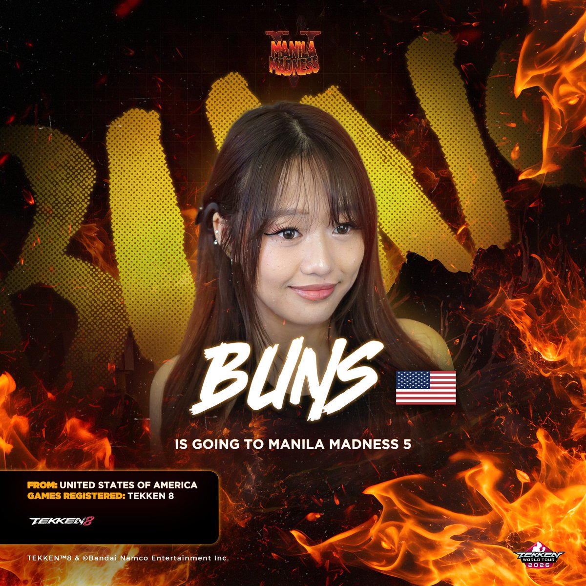 ManilaMadnessPH's tweet photo. MM5: @ohbunniesx IS GOING TO MANILA MADNESS 5! 🔥

Representing @MirageOrgAE, BUNS is going to the Philippines all the way from the United States of America.

Are you ready to #defendtheland?

🗓 Date: September 19 - 20, 2026
📍 Venue: The Filinvest Tent, Alabang

#ManilaMadness5 https://t.co/HpqCS61t4k