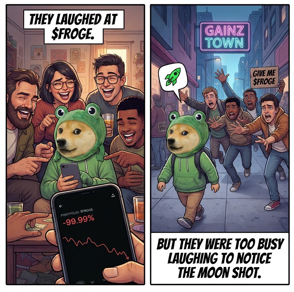 RobinFroge's tweet photo. $froge waits for no one. https://t.co/EntlK6U7y8