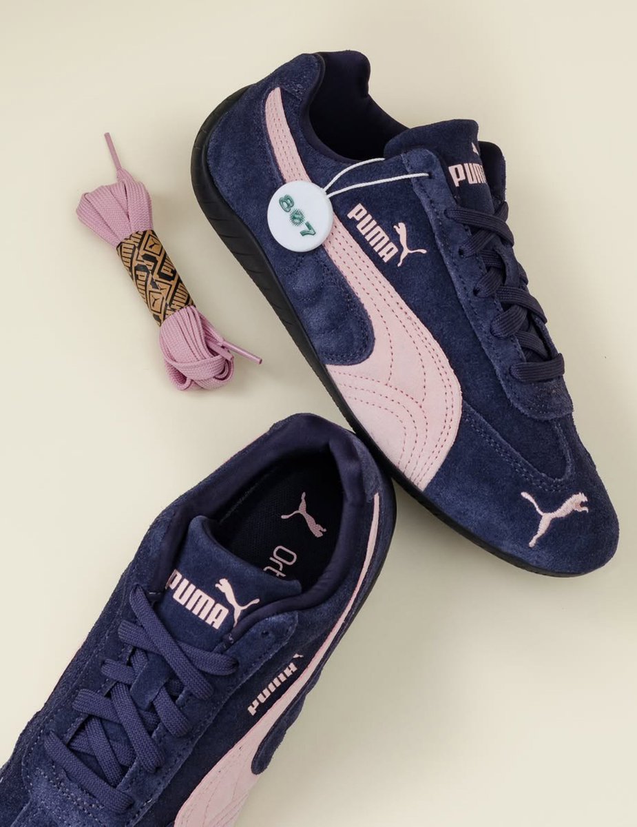 merapvi's tweet photo. PLS PUMA SPEEDCAT NAVY ROSY YANG INI SECANTIK ITU🥹💗 https://t.co/BVpL2Ukswx