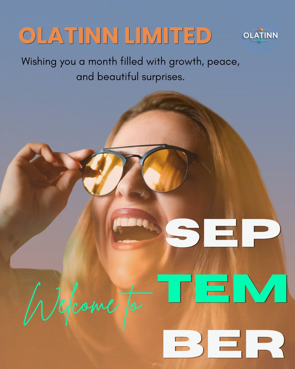 olatinn's tweet photo. Welcome to New Month of September! Wishing you a month filled with growth, peace, and beautiful surprises.
Happy New Month! https://t.co/kfglFUUag8