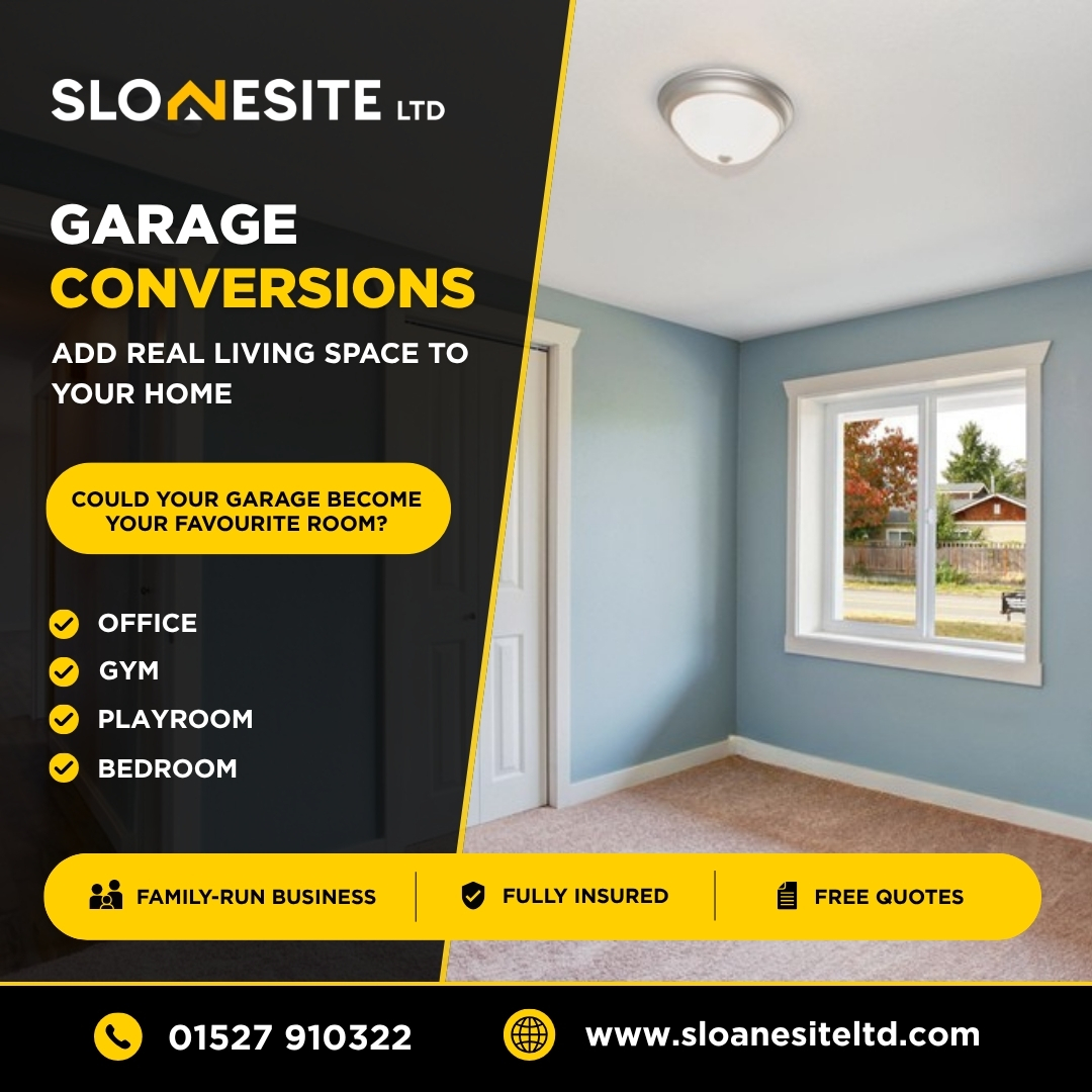 sloansiteltd's tweet photo. 🏠 Make More of Your Garage

Turn unused garage space into a home office, gym, playroom or extra bedroom with a professionally completed garage conversion.

📞 01527 910322
🌐 https://t.co/GWkZlLY0jq

#GarageConversion #Bromsgrove #Worcestershire #HomeImprovement #Builder https://t.co/fFF9cA1pA9