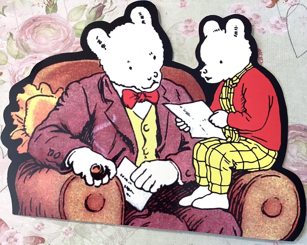 WatsonsVintage's tweet photo. NEW LISTING and Only TWO Available! RARE Vintage 1998 Rupert Bear and his Dad Blank, Shaped Stand-Up Greetings Card - Rupert Lover - Childhood Nostalgia - Any Occasion Card https://t.co/FD4anV7l7E via @Etsy #VintageCards #BlankCards #RupertBear #RupertFan #RupertAndDad #1998Card https://t.co/PlOZY4HDxQ