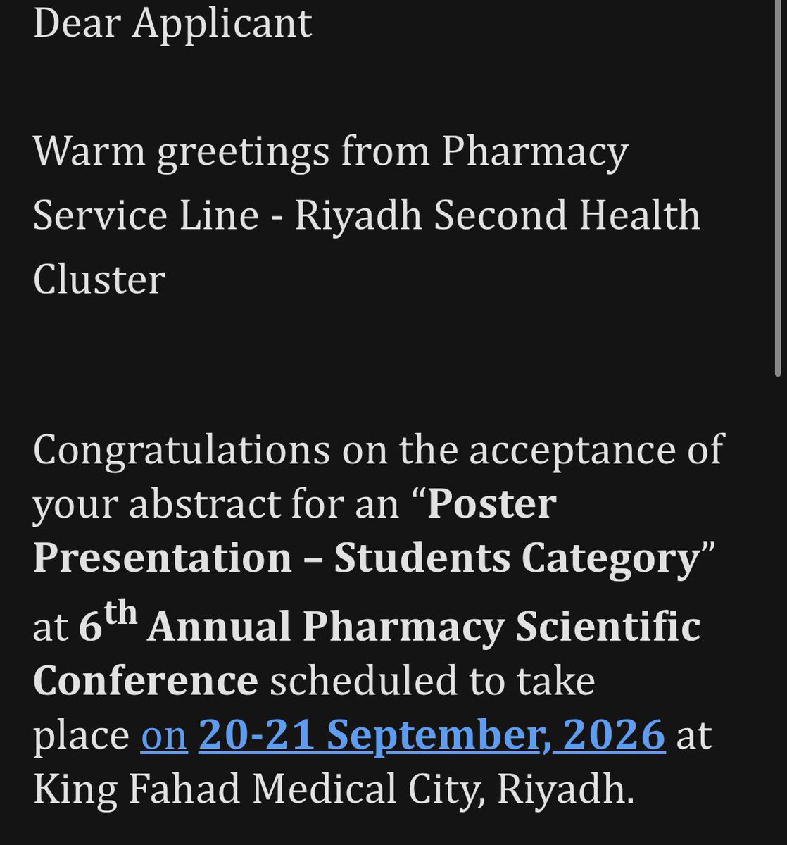 itssheiikh's tweet photo. Proud and grateful ๐ค
See you there!!
#R2PSC #KFMC https://t.co/qUj0pMgAJC