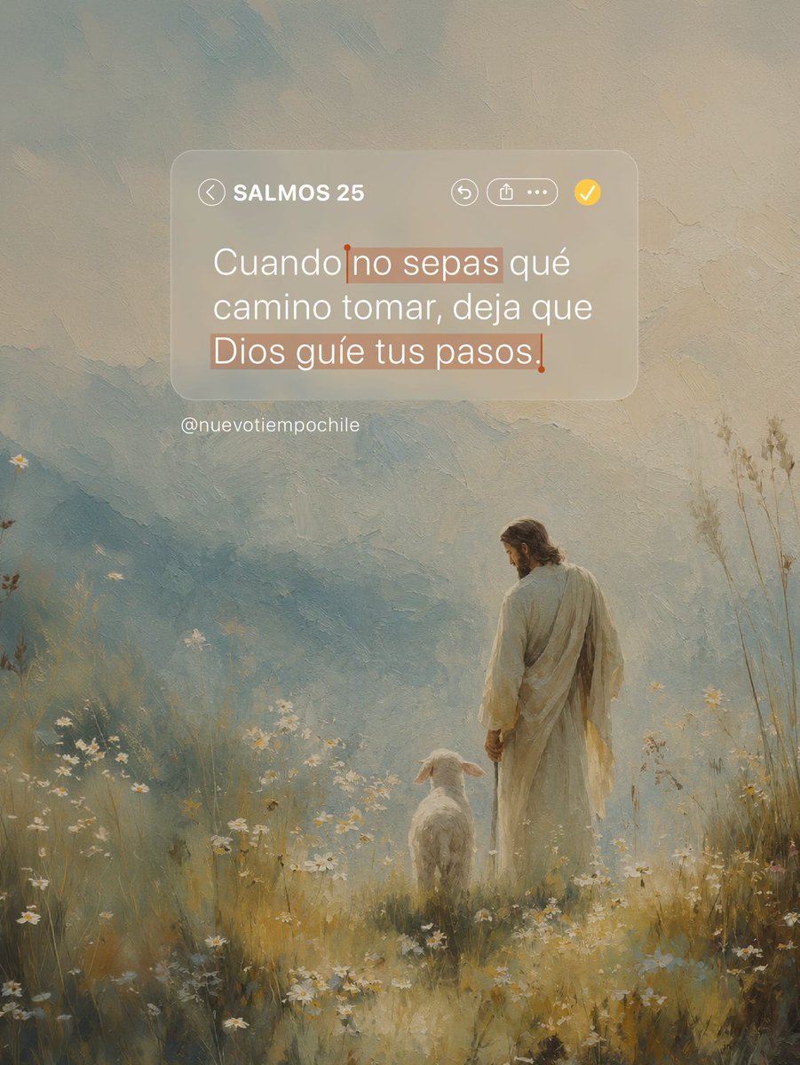 ntchile's tweet photo. 💙Cuando la niebla no te deje ver el siguiente paso, haz una pausa, entrega tus dudas en oración y deja que Dios sea quien guíe tu caminar. Su dirección nunca falla.

#RPSP #PrimeroDios #Salmo25  
🎧 Escucha en: https://t.co/5s24Po4uTy https://t.co/3WE5bV8gS2