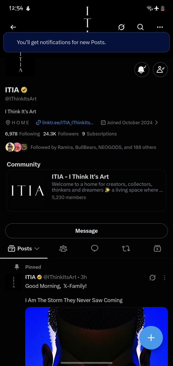 ephraim__alex's tweet photo. @GonzalitoSNFT @IThinkItsArt Finally! an art Family driven by love and creativity that I can gladly be part of #ITIA https://t.co/lsYMKNmA4f