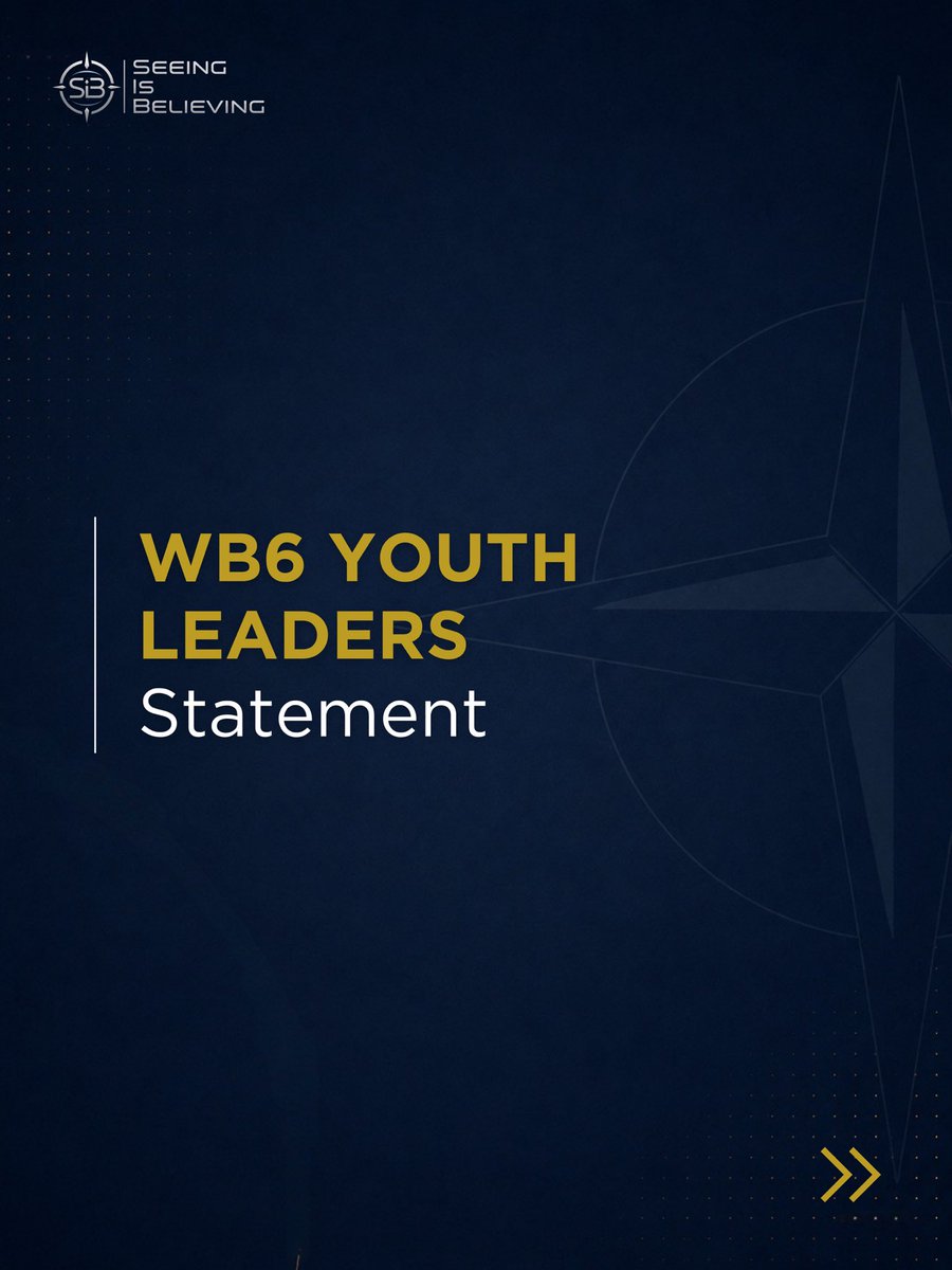 SIB_Global's tweet photo. Our ‘26 Report highlights a joint statement from WB6 Youth Leaders:

• Reaffirming @NATO’s essential role in WB6 security and calling on the Alliance to move beyond status-quo management toward proactive &amp; deeper regional partnerships.

Full statement: https://t.co/rfHAFHNlCA https://t.co/oSTA8jS28p