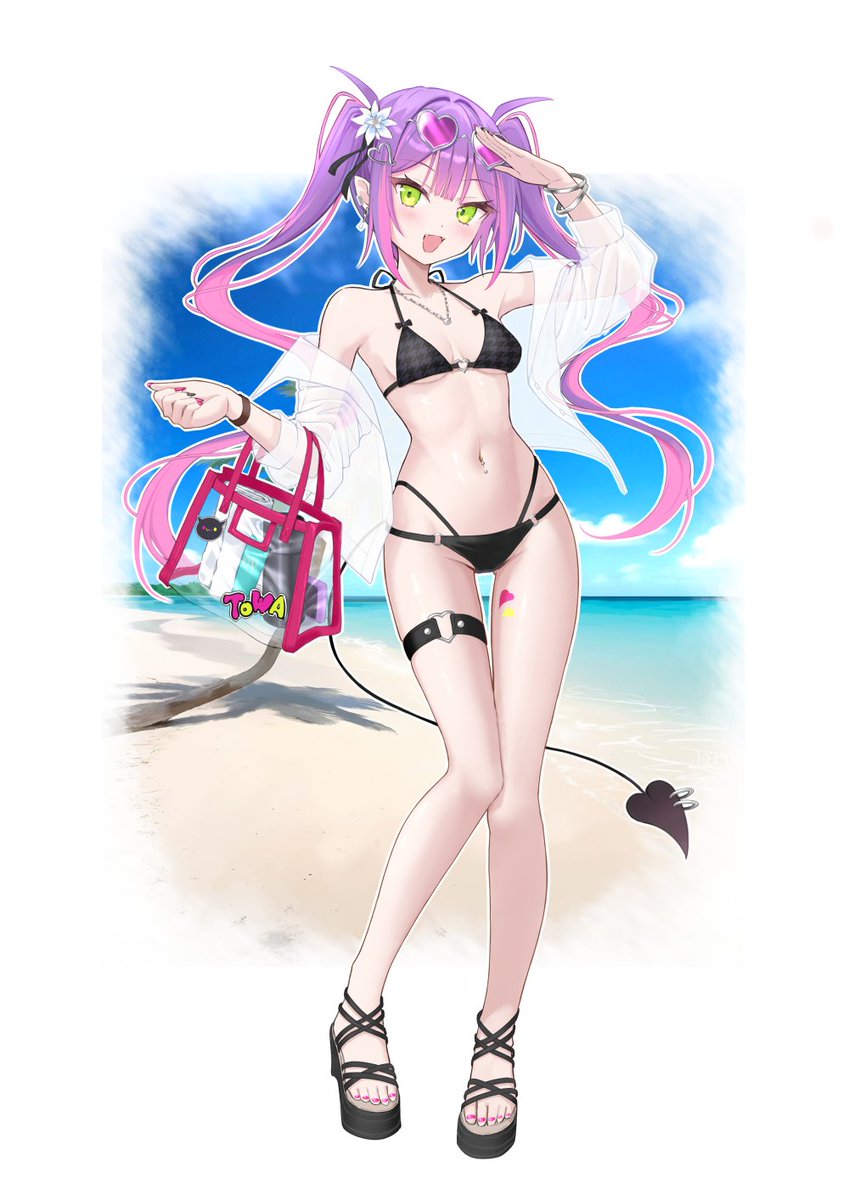 emyu_clans's tweet photo. サマービーチのトワ様💜🖤
#TOWART https://t.co/njVJh4rYms