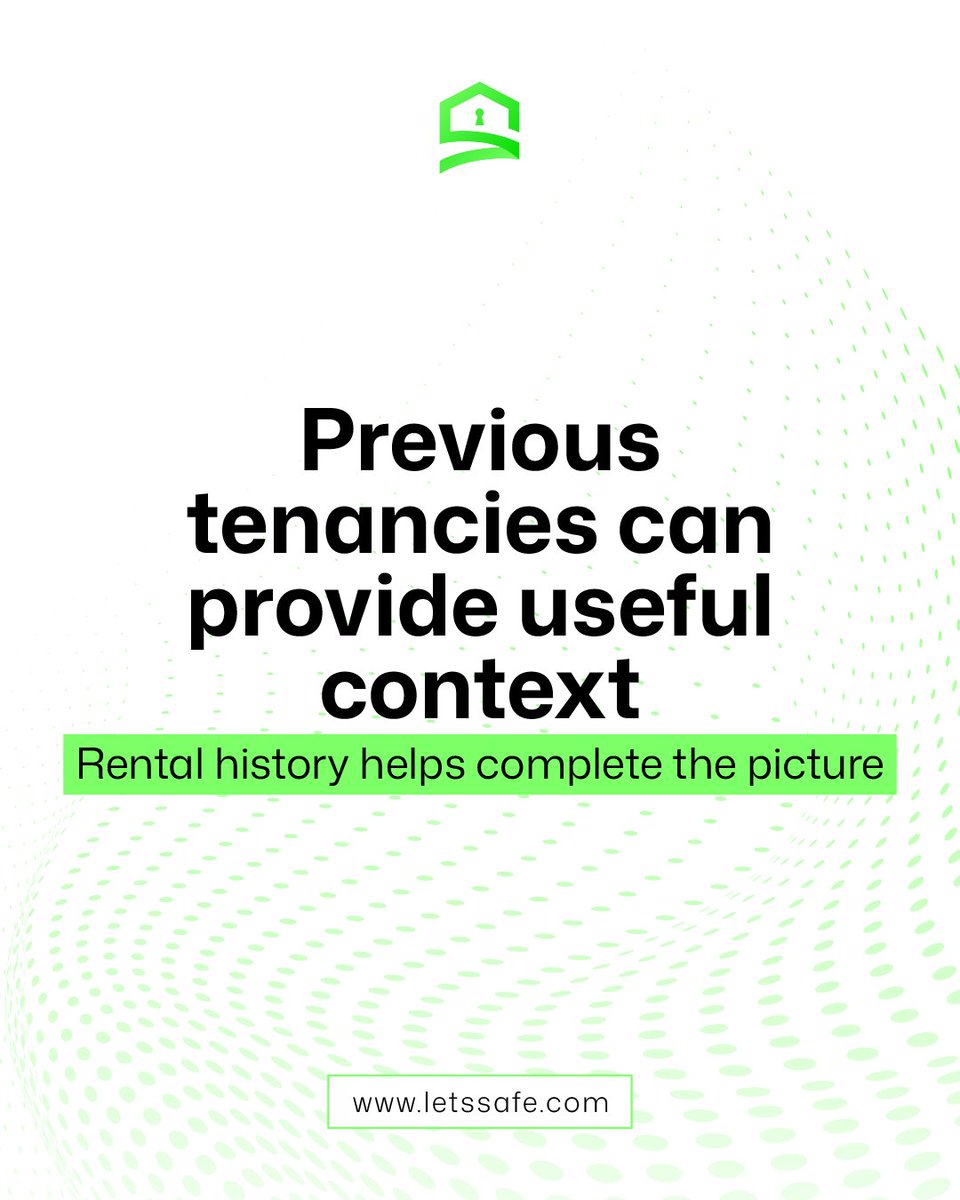 letssafe's tweet photo. Credit information is valuable, but it does not explain how someone managed a previous tenancy. 🏠

Rental history can add practical context around past renting behaviour and landlord references.

Combining different sources of information gives agents. https://t.co/elX8o4OF3B