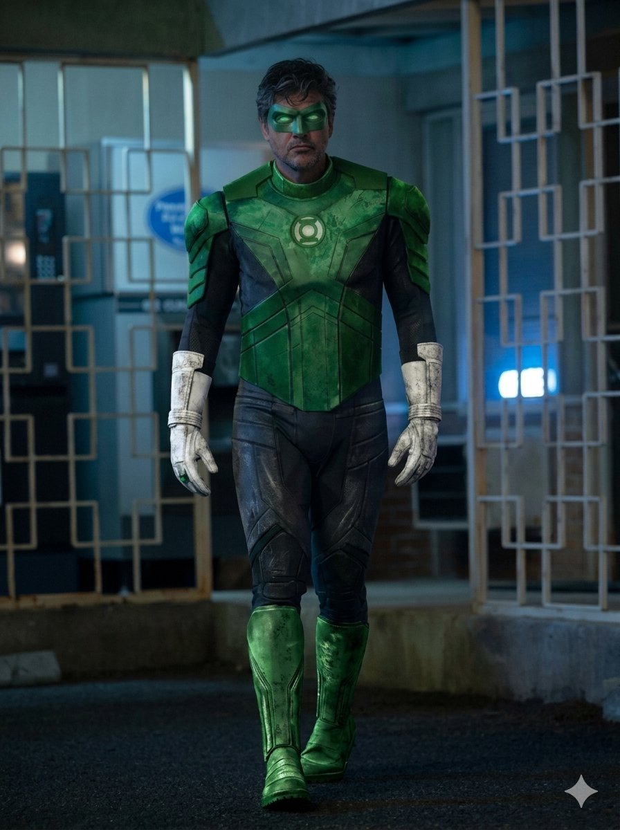 DylanBaird89245's tweet photo. @BlackMajikMan90 I think the green lantern suit should’ve looked like this 

Who agrees https://t.co/1WVfQsalGq
