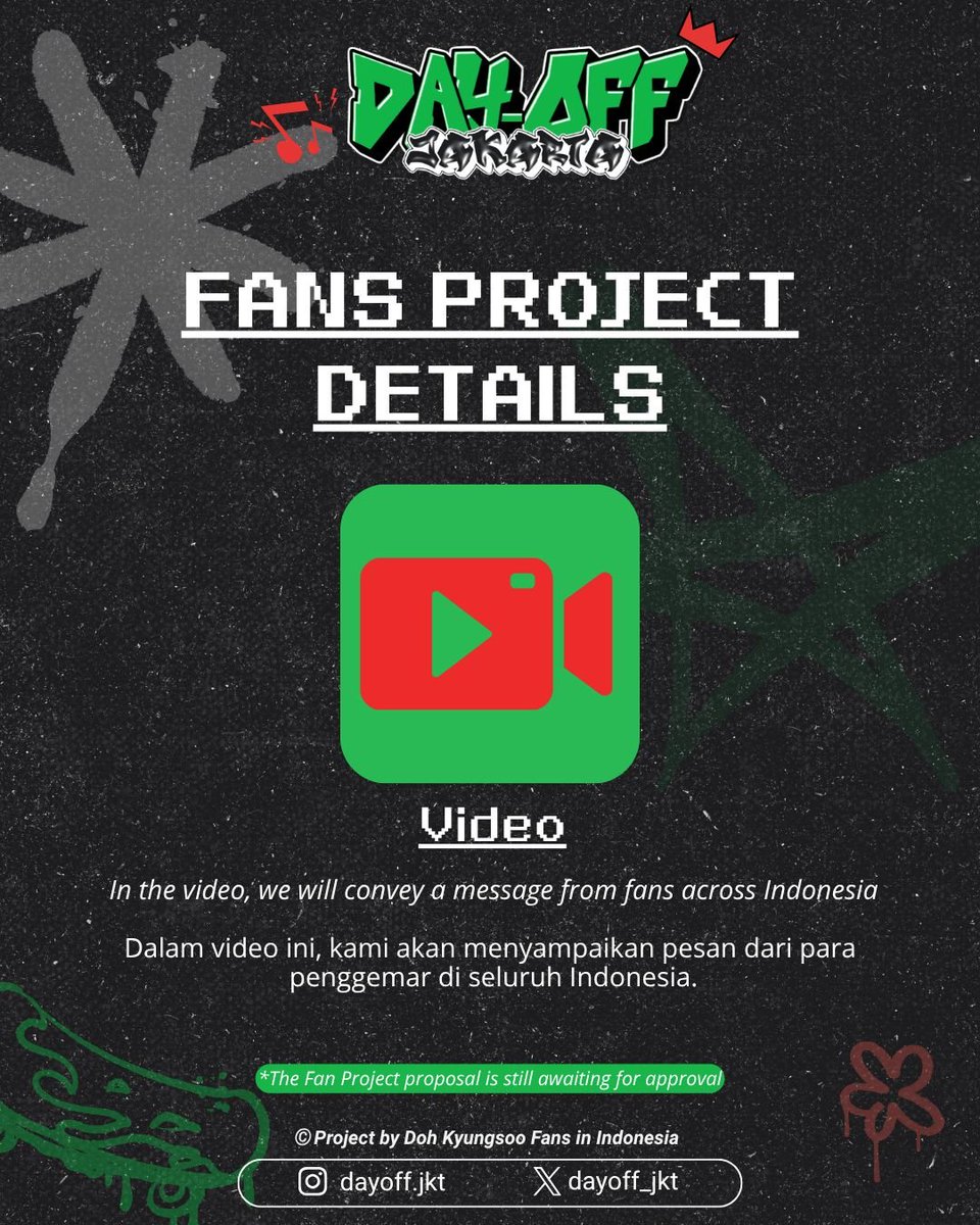 dayoff_jkt's tweet photo. @DohKyungsooINA Berikut merupakan beberapa project yang akan diajukan ke pihak promotor : 

- Handbanner
- ⁠Long Banner
- ⁠Fanvideo
- ⁠Sing Along
- ⁠Gift for Kyungsoo 
- ⁠Street Banners https://t.co/FNBwMa96Z8