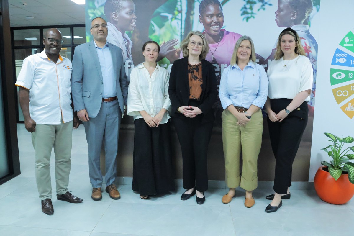UNFPAUganda's tweet photo. Great meeting between @UNFPAUganda Rep @kristineblokhus, @IcelandinUganda Head of Mission Katrin Einarsdottir &amp; Head of Cooperation Selma Oskarsdottir. We deeply appreciate Iceland's continued support for the #SAYPlus programme and critical work in #fistula prevention and care. https://t.co/XxHsuaLRWY