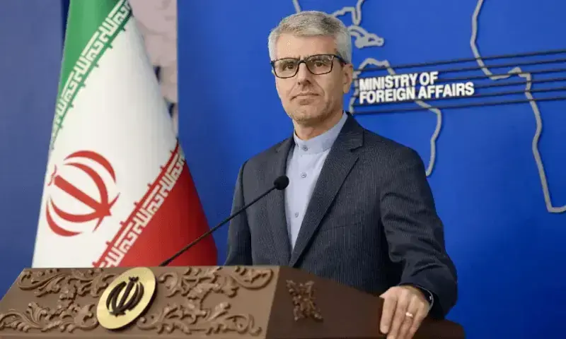 dawn_com's tweet photo. US ‘stuck’ in Middle East quagmire, says Iran FM spokesperson

Follow our live coverage of the Iran-Israel-US war here:
https://t.co/2pAsT9wxeu https://t.co/W17XjMMPAm