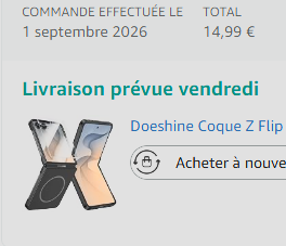 BoudinetEric's tweet photo. @AmazonFRA  c'est quoi ces délais de livraison annoncé demain puis une fois commandé c'est dans 3 jours ?  ça peux être dans 3 jours oui, mais dans ce cas on annonce pas demain ! ça fait une dizaine de commandes déja ou ça fait le coup ! https://t.co/86qTQMU4wx