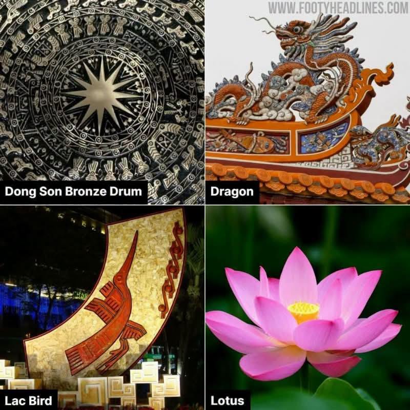 Footy_Headlines's tweet photo. 🇻🇳🔴 The Adidas Vietnam 2027 home kit will feature a tonal geometric pattern embedded into the fabric.
Which cultural symbol would you like to see featured on the kit?
🪽 Lac Bird
🐲 Dragon
🥁 Dong Son Bronze Drum
🪷 Lotus
...
Comment below 👇 https://t.co/kR2pfwb21i