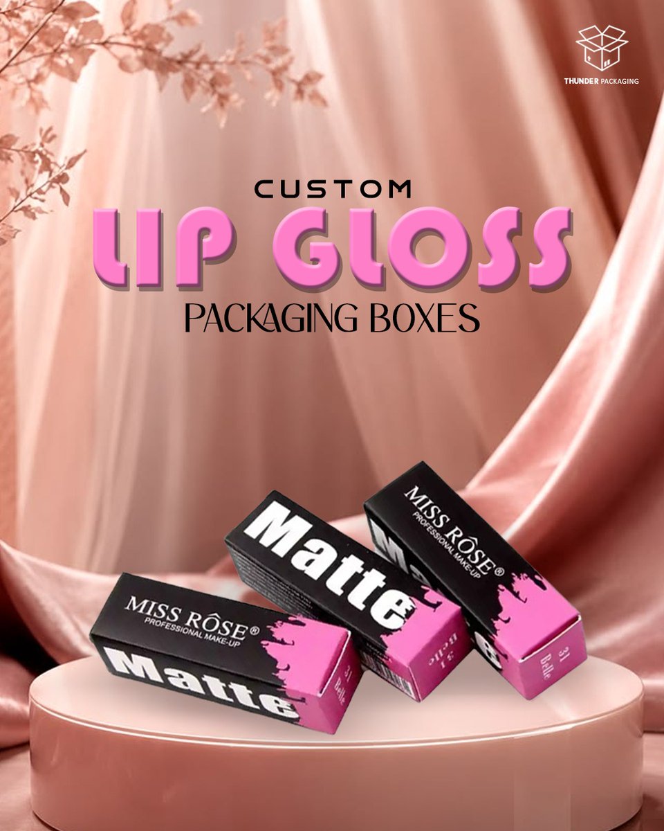 thunderpackging's tweet photo. Give your lip gloss collection a standout look with Custom Lip Gloss Packaging Boxes ๐๐ฆ
#LipGlossPackaging #CustomLipGlossBoxes #CosmeticPackaging #BeautyPackaging #CustomBoxes #MakeupPackaging #BrandedPackaging #LipGlossBoxes https://t.co/A5wFT5UXm1