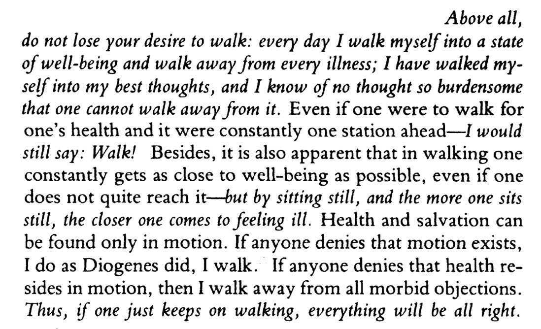 Lovandfear's tweet photo. — Søren Kierkegaard, do not lose your desire to walk https://t.co/jCgwMpXvor