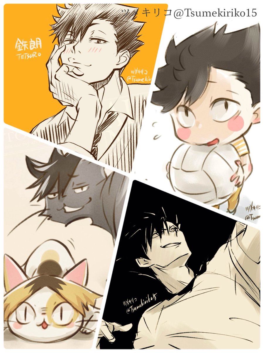 Tsumekiriko15's tweet photo. 黒研🐈‍⬛🐈
8月描いた絵まとめ✨
（修正版含む） https://t.co/2gJGvkkfgT