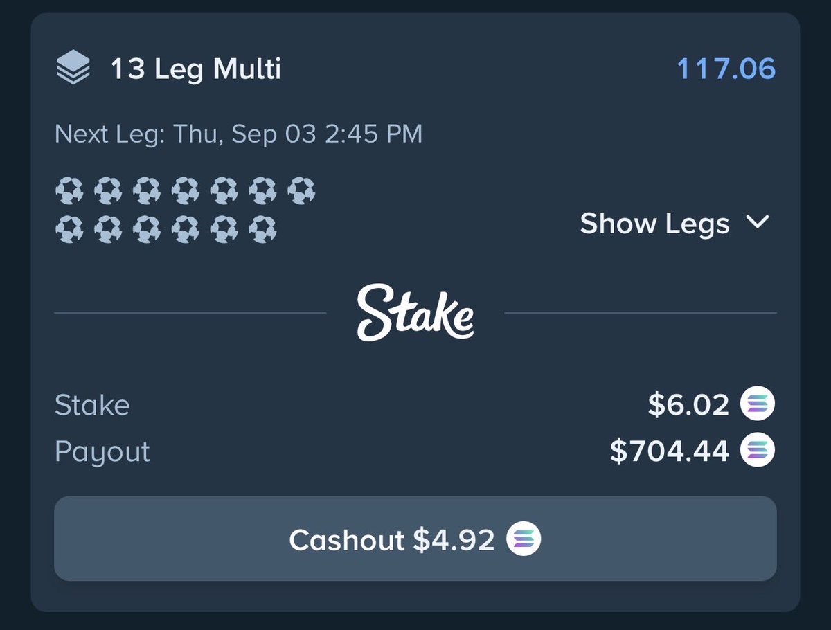 robio_trt's tweet photo. https://t.co/0asBlf0YIR
13 games, 117.06 odds
Weekend slip 

Signup for stake using my link

https://t.co/WOnI1I5Axd

#stake #Gambling𝕏 #GamblingTwiiter https://t.co/PC0W6d1VIZ