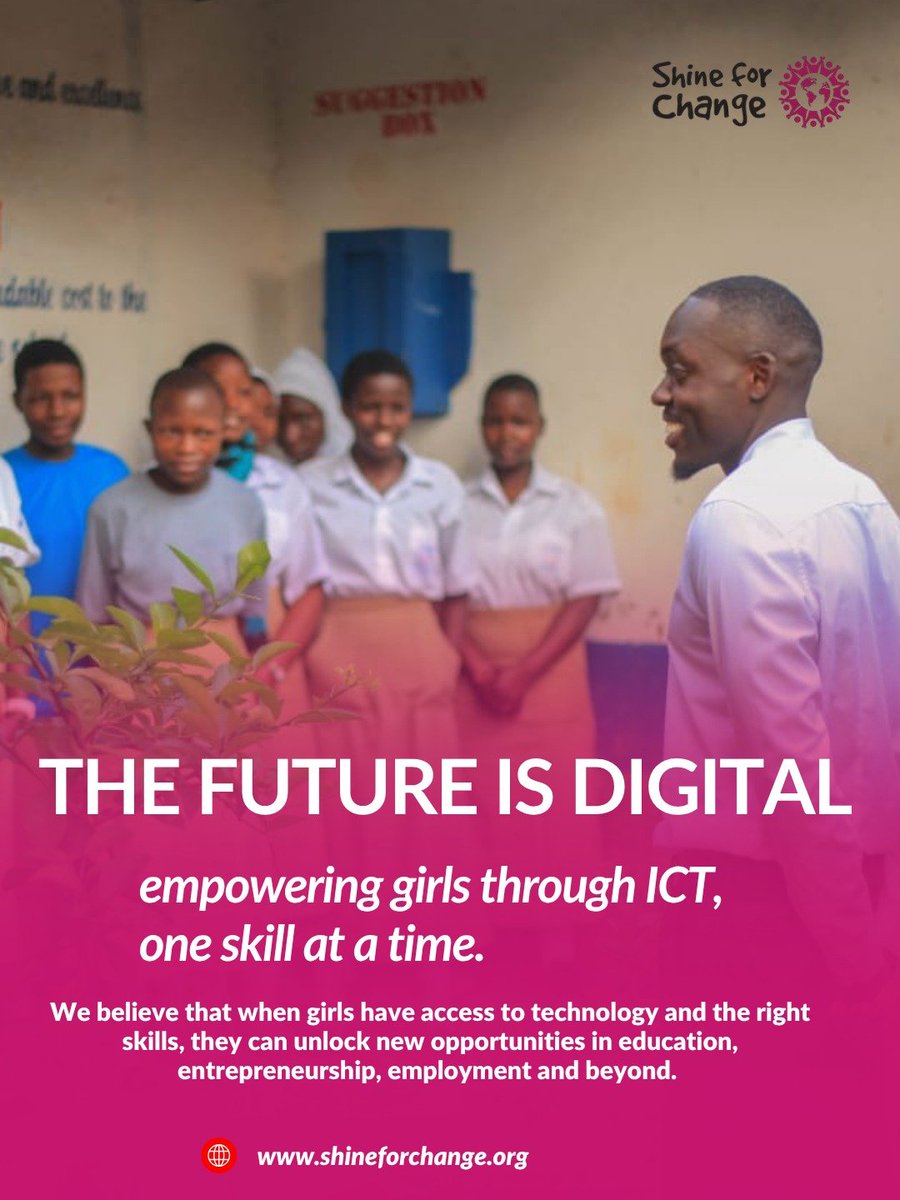 ShineForChange's tweet photo. 💻 The future is digital, and every girl deserves the opportunity to be part of it.

#ShineForChange #GirlsInICT #DigitalEmpowerment #DigitalSkills #EmpowerGirls #ICT4Development #TheFutureIsDigital https://t.co/0amrfZdw9e
