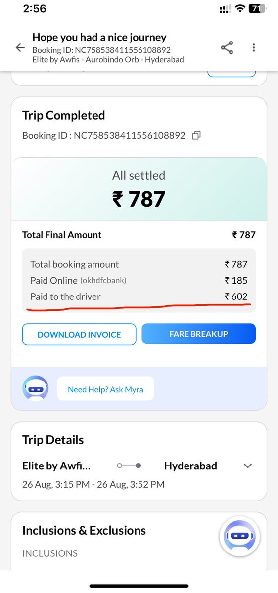 abhinaba_007's tweet photo. @makemytripcare Highlighted in red in image that I paid 602/- totalling the amount to 787/- where is the refund for the original booking? Why should I pay twice for a single booking? Moreover, the app showed there are no charges for modifying a booking. Just the fare diff matters https://t.co/Qz2vzQYDKY