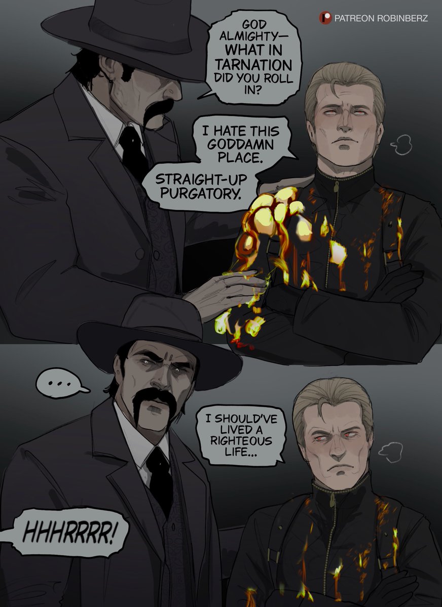 berzart's tweet photo. the deathslinger doesnt like the blighted wesker skin https://t.co/OgSeBMKrH9