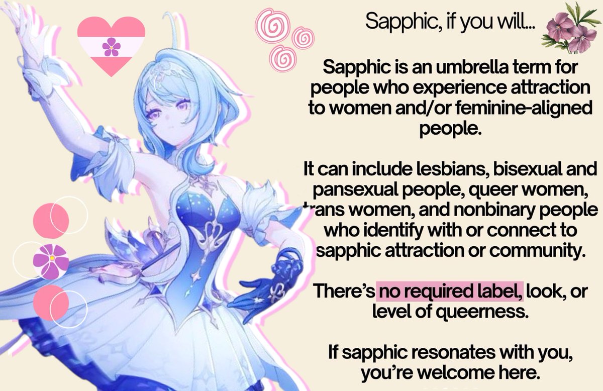 MOVAtimely's tweet photo. sapphic is a label often misunderstood or even ignored, as this month is sapphic september, I want to celebrate all sapphics and remind them they're valid and amazing ♡ https://t.co/y0jQWR34ju