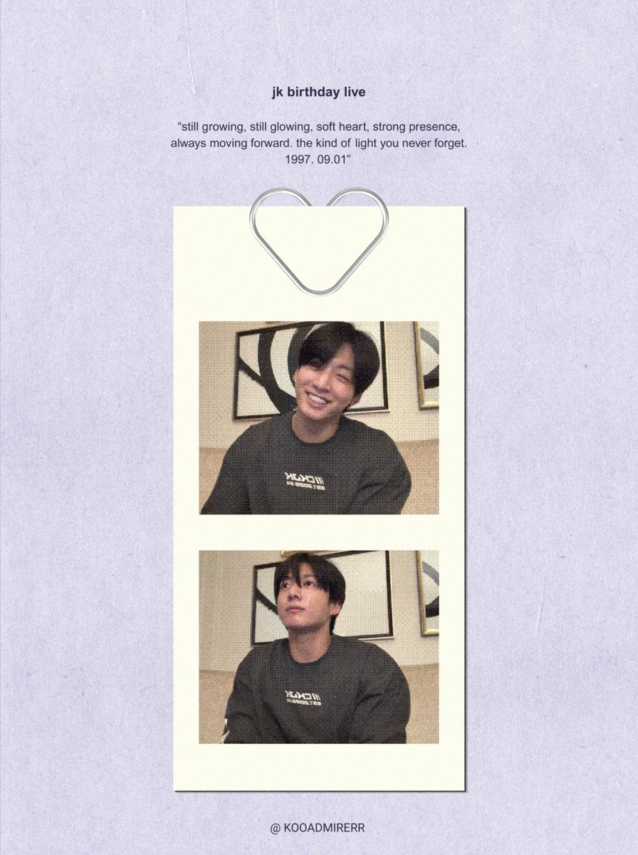 kooadmirerr's tweet photo. jk’s birthday live https://t.co/4OBWCR4bPW