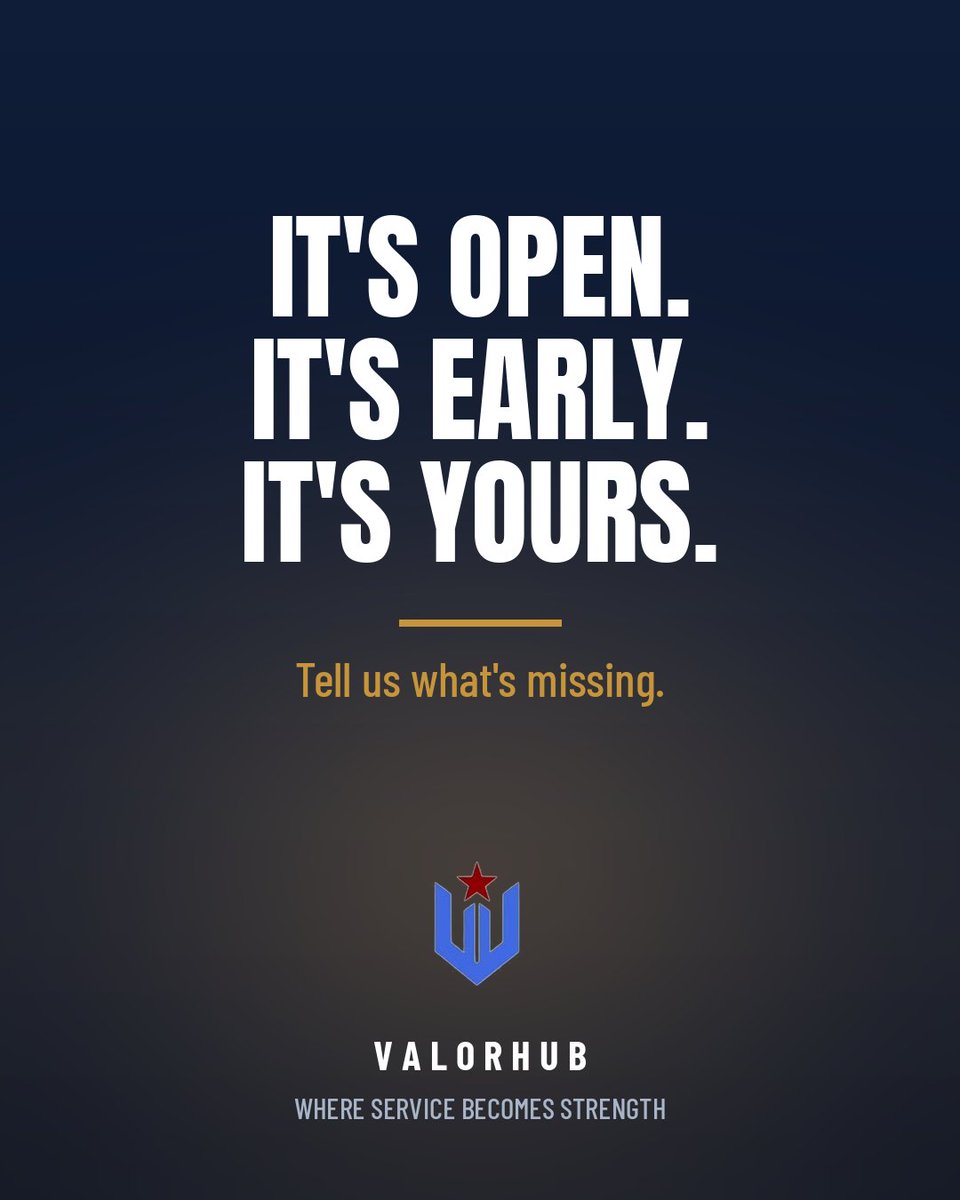 ValorHub1's tweet photo. Stop in today. Share your opinion. It's your community!
https://t.co/dhMjMRT5Rn

@USArmy @USMC @usairforce @ANG_Recruiting @NationalGuard @USNavy @USSpaceForce @USCG @Arkypatriot https://t.co/x2jjndjuUe