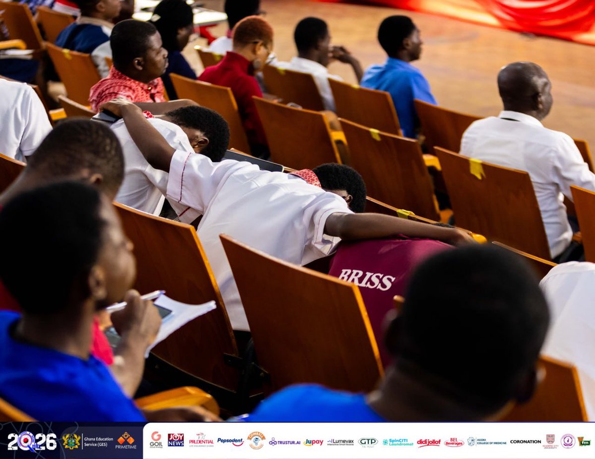 NSMQGhana's tweet photo. End of contest

Bright SHS: 27pts
Chemu SHTS: 26pts
Amaniampong SHS: 22pts

For the first time, a private school has made it to the semi-finals stage

Sponsored by @GOIL_Official 

#NSMQ2026 #NSMQQuarters #Primetime https://t.co/pCQuH0tr3g