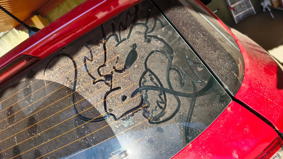 GabrianneArts's tweet photo. Bro I drew Shen Long with my fingers in a dirty car wtf is your point https://t.co/DGSza2mM7g