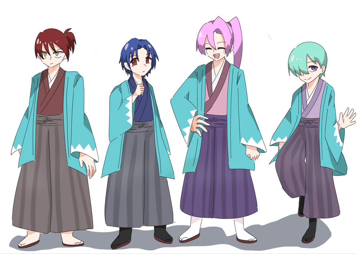 ten_san001's tweet photo. 天葉宅の新撰組四天王
 #歴史創作 https://t.co/cagEjihX6u