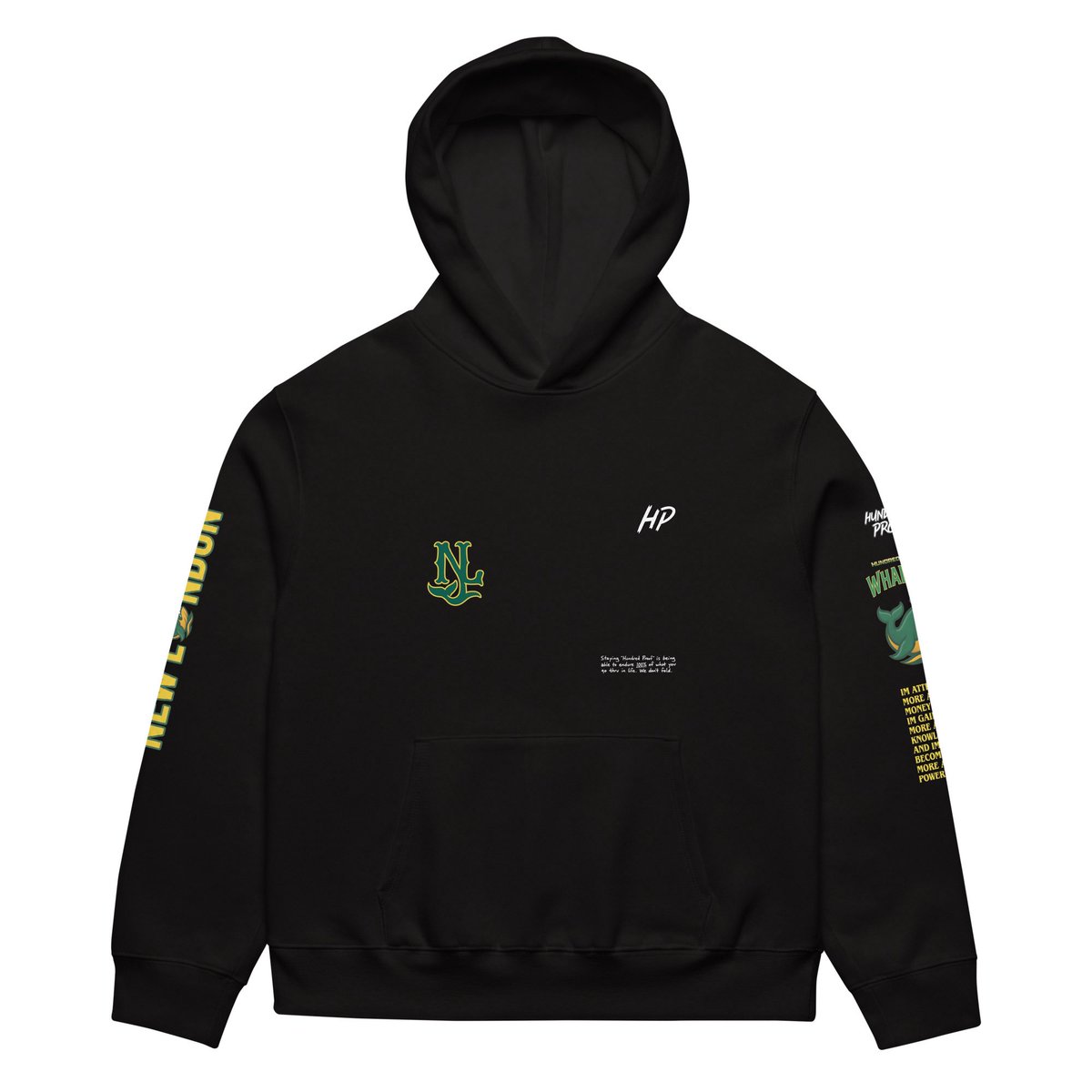 ToneRucker's tweet photo. NEW LONDON MADE. HUNDRED PROOF BUILT. 🐳

The HUNDRED PROOF WHALERS hoodie combines hometown pride, football energy, and Connecticut grit. Detailed from the hood to the sleeves—this one tells the whole story. 💚💛

READY FOR THIS DROP?
https://t.co/tQdb3d6Is1 https://t.co/Zx4KYiOekn
