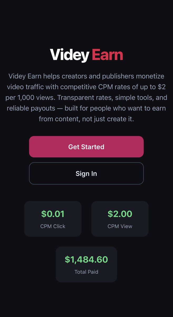 VideyEarn's tweet photo. Optimalkan potensi pendapatan dari trafik konten video Anda secara profesional. 📈

Videy Earn hadir sebagai solusi monetisasi tautan dan trafik video dengan nilai CPM kompetitif hingga $2 per 1.000 tayangan. Kami menawarkan transparansi rate serta proses penarikan dana yang cepat dan terpercaya. 💸

Bergabung dan mulai monetisasi platform Anda sekarang melalui link di kolom komentar 👇

#MonetisasiDigital #PlatformKreator #VideyEarn #BisnisDigital #Fintech